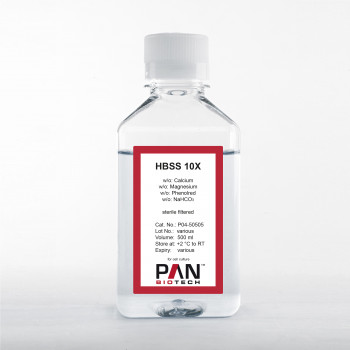 HBSS, (10x) w/o: Ca and Mg, w/o: Phenol red, w/o: NaHCO3